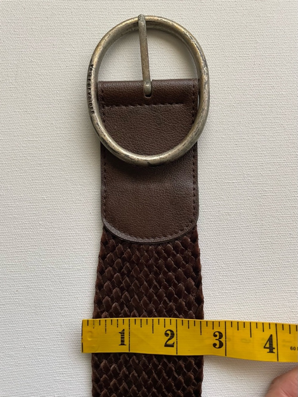 Brown braided belt - Picture 11 of 15